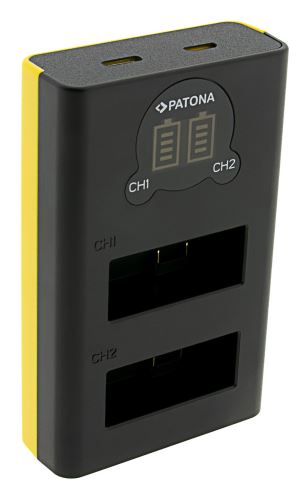 Ładowarka Dual GoPro Hero 13 USB-C z wyświetlaczem LCD