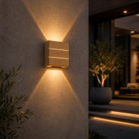Zewnętrzna lampa ścienna LED Immax LUXLINE, drewno dębowe, 6W, 3000K, 240V, IP54 (13)
