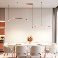 Immax NEO FINO MOON Smart závěsné svítidlo 2x půlkruh, 120cm 72W Zigbee 3.0, měď/Rose gold (30)