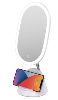 LED kosmetické zrcátko Immax FACE 3v1, stojánek s Qi nabíjením