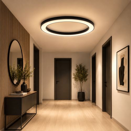 Immax NEO PASTEL SLIM Smart lampa sufitowa 95x7cm 68W czarna Zigbee 3.0 (14)