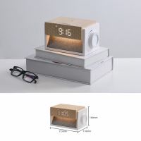 IMMAX DECENT LED ébresztőóra vezeték nélküli töltéssel és fehér zajjal (8)