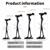 Immax SILUETTE Human WOMAN – 175 cm – socha, stojaca lampa, sklolaminát, čierna, 1xE27 (2)