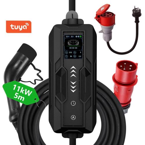 Cestovní nabíjecí stanice Immax NEO LITE pro elektromobily EV/PHEV AC Type 2 11kW Tuya (22)