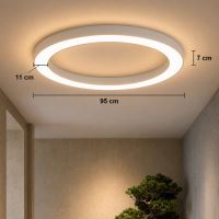 Immax NEO Pastel SLIM Smart lampa sufitowa 95x7cm, 68W biala Zigbee 3.0 (11)