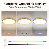 Immax NEO LITE SEMPLICI Inteligentné stropné svietidlo Tuya WiFi BEACON, 80 cm 96 W 6912 lm, zlaté (14)