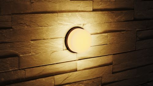 Immax LUXLINE Venkovní světlo LED nástěnné stropní kulaté 8W 3000K 240V IP54 matt plast (2)