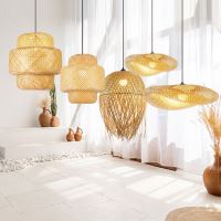 Immax BOHO HILO design mennyezeti lámpa, D60cm. E27, bambusz (8)