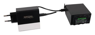 Akkumulátor Panasonic AG-VBR89G 10500mAh 7,4V Li-Ion s USB-C+Töltő