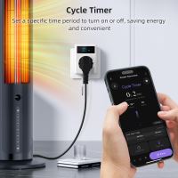 Inteligentna wtyczka wewnętrzna z termometrem bez bolca, Immax NEO, typ F, WiFi (5)