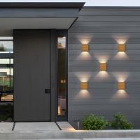 Zewnętrzna lampa ścienna LED Immax LUXLINE, drewno dębowe, 6W, 3000K, 240V, IP54 (12)