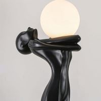 Immax SILUETTE Human WOMAN – 175 cm – socha, stojaca lampa, sklolaminát, čierna, 1xE27 (14)