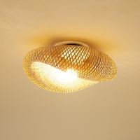 Immax BOHO HILO design mennyezeti lámpa, D60cm. E27, bambusz (2)