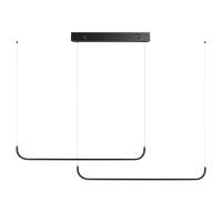 Immax NEO PATTINI Inteligentna podwójna oprawa wisząca 160-280cm, 52W, 3640lm czarna Zigbee 3.0