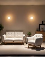 Immax LUXLINE kültéri LED-es fal- és mennyezeti lámpa, szögletes, 8 W, 3000 K, 240 V, IP54, matt műanyag (3)