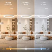 Immax NEO PASTEL SLIM Smart Szabályozható csillár 95x7cm, 68W féher Zigbee 3.0 (18)