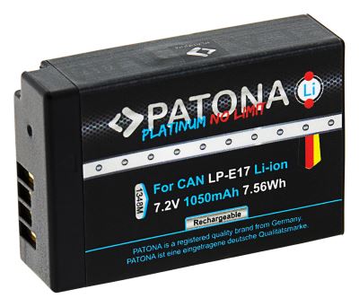 Aku Canon LP-E17 1050mAh Li-Ion Platinum Dekodovaná