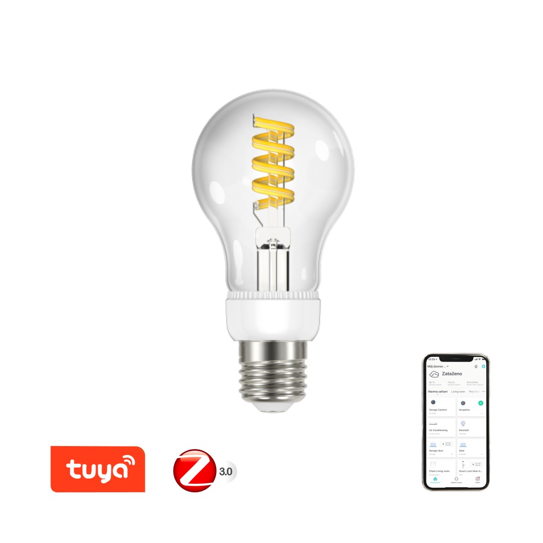 Immax NEO Smart LED filament 5W cold white, dimmable, - IMMAX.cz