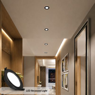 Immax NEO DOWN podhledové(stropní)svítidlo černé 12cm 12W WIFI BEACON CCT  stmívatelné