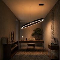 Immax NEO PASTEL Smart lampa wisząca 95cm 68W czarna Zigbee 3.0 (3)