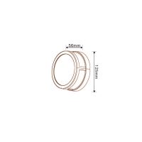 Immax LUXLINE kültéri LED-es fal- és mennyezeti lámpa, kerek, FEKETE, 8 W, 3000 K, 240 V, IP54 (1)