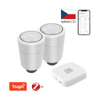 2x Immax NEO Smart Termostatická hlavice Zigbee + Smart NEO BRIDGE PRO v3 (7)
