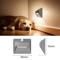 Immax STEP LIGHT bezdrôtové schodiskové svietidlo, PIR senzor, strieborné (10)