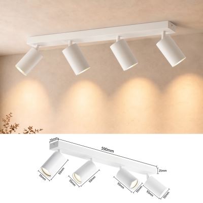 Immax PUNTO-4 stropní nástěnné bodové svítidlo linear 4 hlavy GU10, bílé