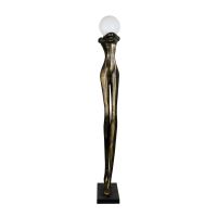 Immax SILUETTE Human WOMAN – 175 cm – socha, stojaca lampa, bronz, sklolaminát, 1xE27