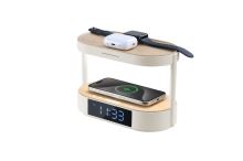 LED ébresztőóra Immax TRIPLE DOCK 3x vezeték nélküli töltőállomás (2)