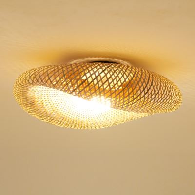 Immax BOHO HILO design mennyezeti lámpa, D80cm. E27, bambusz