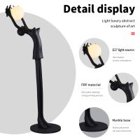 Immax SILUETTE Human GIRL 210 cm – socha, stojaca lampa, čierna, sklolaminát, 1xE27 (2)