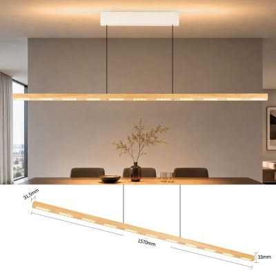 Immax MADEIRA lineár dřevo jasan 157cm  stmívatelné senzorem