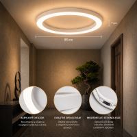 Immax NEO Pastel SLIM Smart lampa sufitowa 95x7cm, 68W biala Zigbee 3.0 (10)