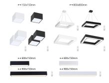 Immax NEO CANTO SLIM Smart lampa wisząca 80x80x7cm 60W czarna Zigbee 3.0 (13)