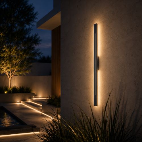Immax LARGO kültéri LED-es falra/mennyezetre szerelhető világítás, 30 W, 3000 K, 118 cm, IP44, fekete (11)