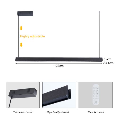 Immax NEO MADEIRA lineár dřevo černé 122cm Tuya WIFI (6)