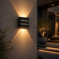 Zewnętrzna lampa ścienna LED Immax LUXLINE, CZARNA, 6W, 3000K, 240V, IP54 (13)