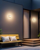 Immax LUXLINE Vonkajšie LED svietidlo, nástenné, stropné, hranaté, ČIERNE, 8 W, 3000 K, 240 V, IP54 (4)