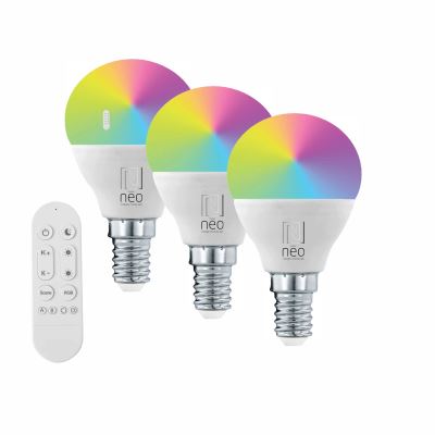 Immax NEO LITE Smart 3x žárovka LED E14- 6W RGB+CCT barevná a bílá, stmívatelná, WiFi +DO