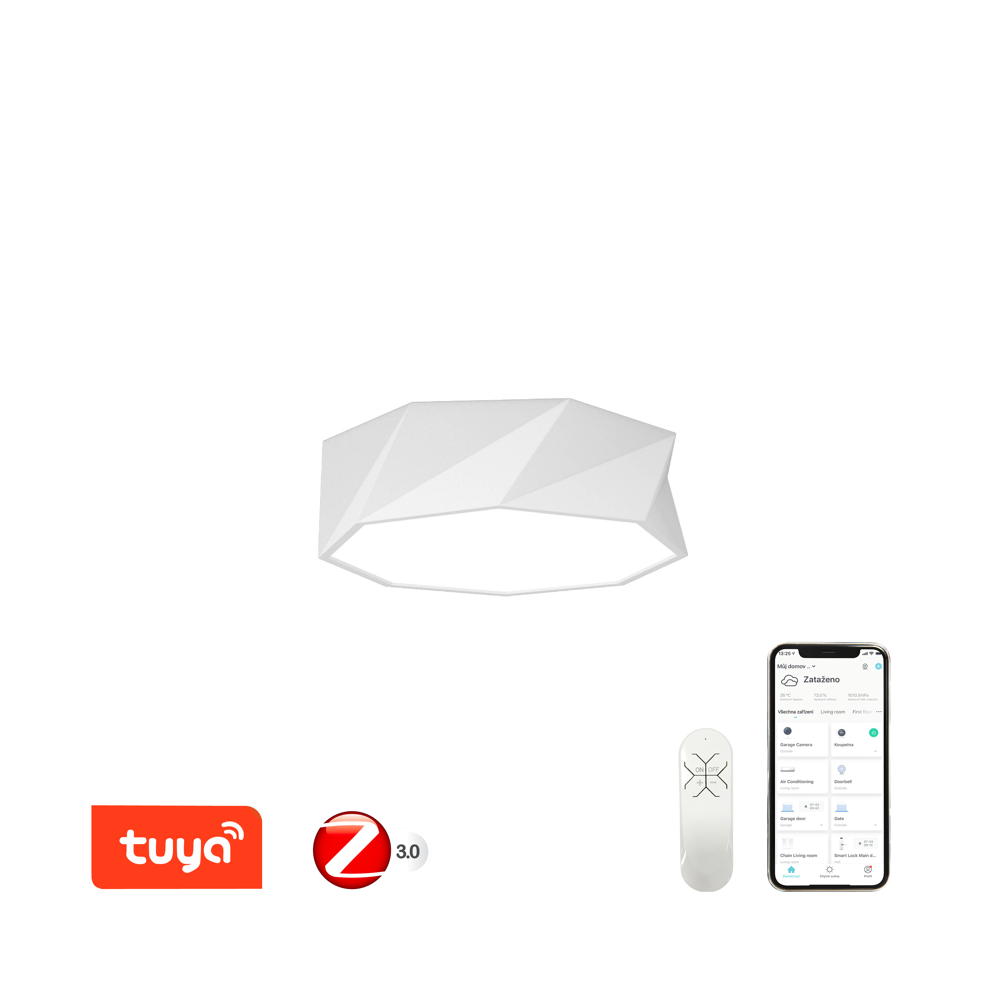 Immax NEO DIAMANTE Smart stropní svítidlo 40cm 31W bílé Zigbee 3.0
