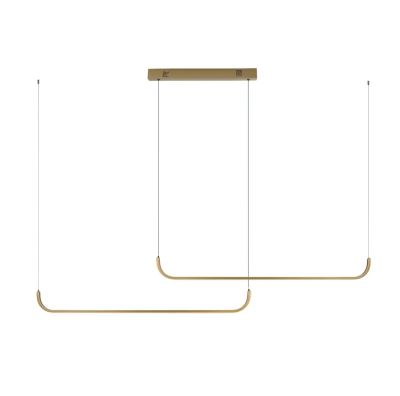 Immax NEO PATTINI Smart závěsné svítidlo dvojité 160-280cm, 52W, 3640lm zlaté Zigbee 3.0