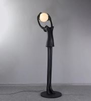 Immax SILUETTE Human GIRL 210 cm – socha, stojaca lampa, čierna, sklolaminát, 1xE27 (8)