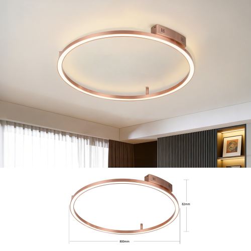 Immax NEO FINO stropní (nástěnné)svítidlo 80cm 55W 4285lm Tuya Zigbee 3,0 s DO měděné (19)