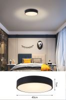 Immax NEO RONDATE SLIM Smart stropní svítidlo 40 x 7cm 28W černé Zigbee 3.0