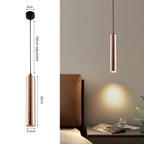 Reflektor wiszący Immax PUNTO-Z1 czarny GU10, miedź / czerń (1)