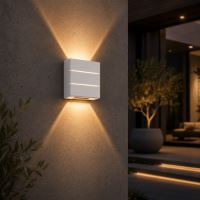 Vonkajšie LED svietidlo Immax LUXLINE, nástenné svietidlo, WHITE, 6W, 3000K, 240V, IP54 (12)