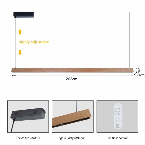 Immax NEO MADEIRA lineár dřevo dub 202cm Tuya WIFI (6)