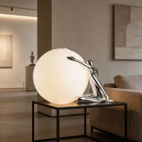 Immax SILUETTE Moon Lady 53-socha, dekorační lampa silver shiny (chrom), sklolaminát,1xE27 (5)