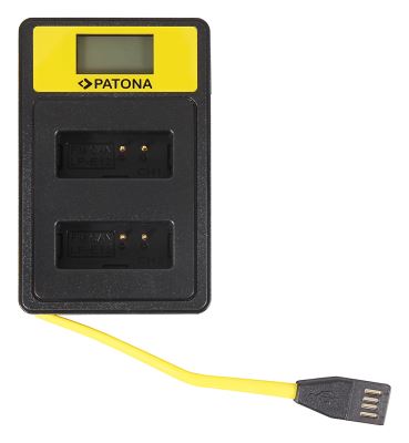 Töltő Dual Canon LP-E12 s LCD,USB